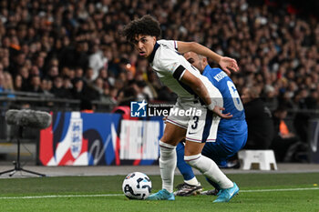 2024-10-10 - Rico Lewis (3) of England during the UEFA Nations League, League B, Group B2 football match between England and Greece on 10 October 2024 at Wembley Stadium in London, England - FOOTBALL - UEFA NATIONS LEAGUE - ENGLAND V GREECE - UEFA NATIONS LEAGUE - SOCCER