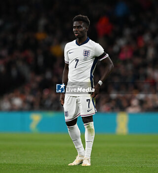 2024-10-10 - Bukayo Saka (7) of England during the UEFA Nations League, League B, Group B2 football match between England and Greece on 10 October 2024 at Wembley Stadium in London, England - FOOTBALL - UEFA NATIONS LEAGUE - ENGLAND V GREECE - UEFA NATIONS LEAGUE - SOCCER