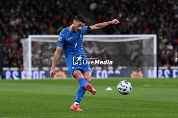 2024-10-10 - George Masouras (7) of Greece during the UEFA Nations League, League B, Group B2 football match between England and Greece on 10 October 2024 at Wembley Stadium in London, England - FOOTBALL - UEFA NATIONS LEAGUE - ENGLAND V GREECE - UEFA NATIONS LEAGUE - SOCCER