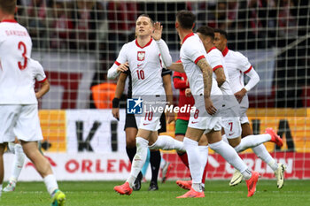 2024-10-12 - Piotr Zielinski of Poland during the UEFA Nations League, League A, Group A1 football match between Poland and Portugal on 12 October 2024 at PGE Narodowy in Warsaw, Poland - FOOTBALL - UEFA NATIONS LEAGUE - POLAND V PORTUGAL - UEFA NATIONS LEAGUE - SOCCER