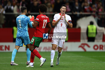 2024-10-12 - Robert Lewandowski of Poland during the UEFA Nations League, League A, Group A1 football match between Poland and Portugal on 12 October 2024 at PGE Narodowy in Warsaw, Poland - FOOTBALL - UEFA NATIONS LEAGUE - POLAND V PORTUGAL - UEFA NATIONS LEAGUE - SOCCER