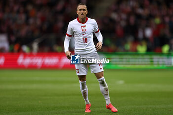 2024-10-12 - Piotr Zielinski of Poland during the UEFA Nations League, League A, Group A1 football match between Poland and Portugal on 12 October 2024 at PGE Narodowy in Warsaw, Poland - FOOTBALL - UEFA NATIONS LEAGUE - POLAND V PORTUGAL - UEFA NATIONS LEAGUE - SOCCER