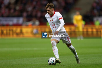 2024-10-12 - Nicola Zalewski of Poland during the UEFA Nations League, League A, Group A1 football match between Poland and Portugal on 12 October 2024 at PGE Narodowy in Warsaw, Poland - FOOTBALL - UEFA NATIONS LEAGUE - POLAND V PORTUGAL - UEFA NATIONS LEAGUE - SOCCER