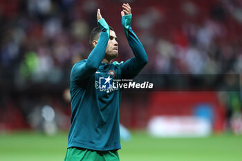 2024-10-12 - Cristiano Ronaldo of Portugal during the UEFA Nations League, League A, Group A1 football match between Poland and Portugal on 12 October 2024 at PGE Narodowy in Warsaw, Poland - FOOTBALL - UEFA NATIONS LEAGUE - POLAND V PORTUGAL - UEFA NATIONS LEAGUE - SOCCER