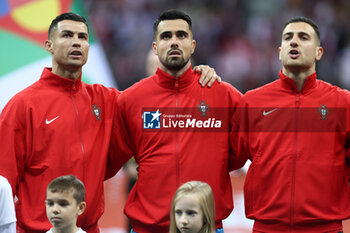 2024-10-12 - Cristiano Ronaldo, Diogo Costa of Poland during the UEFA Nations League, League A, Group A1 football match between Poland and Portugal on 12 October 2024 at PGE Narodowy in Warsaw, Poland - FOOTBALL - UEFA NATIONS LEAGUE - POLAND V PORTUGAL - UEFA NATIONS LEAGUE - SOCCER