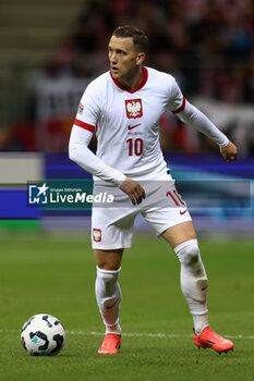 2024-10-12 - Piotr Zielinski of Poland during the UEFA Nations League, League A, Group A1 football match between Poland and Portugal on 12 October 2024 at PGE Narodowy in Warsaw, Poland - FOOTBALL - UEFA NATIONS LEAGUE - POLAND V PORTUGAL - UEFA NATIONS LEAGUE - SOCCER