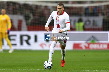 2024-10-12 - Piotr Zielinski of Poland during the UEFA Nations League, League A, Group A1 football match between Poland and Portugal on 12 October 2024 at PGE Narodowy in Warsaw, Poland - FOOTBALL - UEFA NATIONS LEAGUE - POLAND V PORTUGAL - UEFA NATIONS LEAGUE - SOCCER