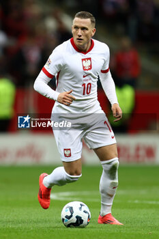 2024-10-12 - Piotr Zielinski of Poland during the UEFA Nations League, League A, Group A1 football match between Poland and Portugal on 12 October 2024 at PGE Narodowy in Warsaw, Poland - FOOTBALL - UEFA NATIONS LEAGUE - POLAND V PORTUGAL - UEFA NATIONS LEAGUE - SOCCER