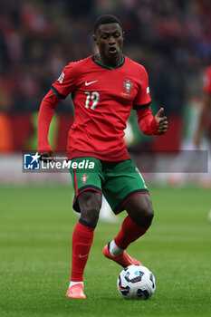 2024-10-12 - Nuno Mendes of Portugal during the UEFA Nations League, League A, Group A1 football match between Poland and Portugal on 12 October 2024 at PGE Narodowy in Warsaw, Poland - FOOTBALL - UEFA NATIONS LEAGUE - POLAND V PORTUGAL - UEFA NATIONS LEAGUE - SOCCER