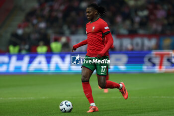 2024-10-12 - Rafael Leao of Portugal during the UEFA Nations League, League A, Group A1 football match between Poland and Portugal on 12 October 2024 at PGE Narodowy in Warsaw, Poland - FOOTBALL - UEFA NATIONS LEAGUE - POLAND V PORTUGAL - UEFA NATIONS LEAGUE - SOCCER