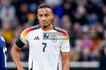 2024-10-14 - Jamie Leweling of Germany during the UEFA Nations League, League A, Group 3 football match between Germany and Netherlands on October 14, 2024 at Allianz Arena in Munich, Germany - FOOTBALL - UEFA NATIONS LEAGUE - GERMANY V NETHERLANDS - UEFA NATIONS LEAGUE - SOCCER