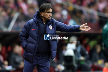 2024-10-15 - Coach Zlatko Dalic of Croatia during the UEFA Nations League, League A, Group A1 football match between Poland and Croatia on 15 October 2024 at PGE Narodowy stadium in Warsaw, Poland - FOOTBALL - UEFA NATIONS LEAGUE - POLAND V CROATIA - UEFA NATIONS LEAGUE - SOCCER