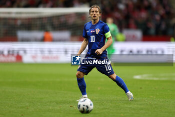 2024-10-15 - Luka Modric of Croatia during the UEFA Nations League, League A, Group A1 football match between Poland and Croatia on 15 October 2024 at PGE Narodowy stadium in Warsaw, Poland - FOOTBALL - UEFA NATIONS LEAGUE - POLAND V CROATIA - UEFA NATIONS LEAGUE - SOCCER