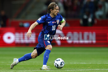 2024-10-15 - Luka Modric of Croatia during the UEFA Nations League, League A, Group A1 football match between Poland and Croatia on 15 October 2024 at PGE Narodowy stadium in Warsaw, Poland - FOOTBALL - UEFA NATIONS LEAGUE - POLAND V CROATIA - UEFA NATIONS LEAGUE - SOCCER