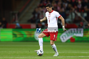 2024-10-15 - Robert Lewandowski of Poland during the UEFA Nations League, League A, Group A1 football match between Poland and Croatia on 15 October 2024 at PGE Narodowy stadium in Warsaw, Poland - FOOTBALL - UEFA NATIONS LEAGUE - POLAND V CROATIA - UEFA NATIONS LEAGUE - SOCCER