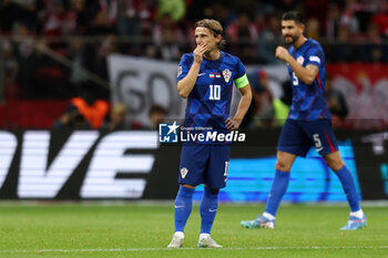 2024-10-15 - Luka Modric of Croatia during the UEFA Nations League, League A, Group A1 football match between Poland and Croatia on 15 October 2024 at PGE Narodowy stadium in Warsaw, Poland - FOOTBALL - UEFA NATIONS LEAGUE - POLAND V CROATIA - UEFA NATIONS LEAGUE - SOCCER