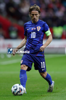 2024-10-15 - Luka Modric of Croatia during the UEFA Nations League, League A, Group A1 football match between Poland and Croatia on 15 October 2024 at PGE Narodowy stadium in Warsaw, Poland - FOOTBALL - UEFA NATIONS LEAGUE - POLAND V CROATIA - UEFA NATIONS LEAGUE - SOCCER