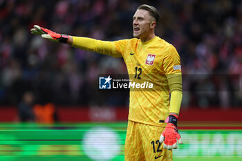 2024-10-15 - Marcin Bulka of Poland during the UEFA Nations League, League A, Group A1 football match between Poland and Croatia on 15 October 2024 at PGE Narodowy stadium in Warsaw, Poland - FOOTBALL - UEFA NATIONS LEAGUE - POLAND V CROATIA - UEFA NATIONS LEAGUE - SOCCER