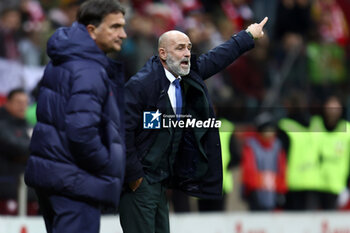 2024-10-15 - Coach Michal Probierz of Poland during the UEFA Nations League, League A, Group A1 football match between Poland and Croatia on 15 October 2024 at PGE Narodowy stadium in Warsaw, Poland - FOOTBALL - UEFA NATIONS LEAGUE - POLAND V CROATIA - UEFA NATIONS LEAGUE - SOCCER