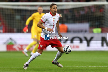 2024-10-15 - Jan Bednarek of Poland during the UEFA Nations League, League A, Group A1 football match between Poland and Croatia on 15 October 2024 at PGE Narodowy stadium in Warsaw, Poland - FOOTBALL - UEFA NATIONS LEAGUE - POLAND V CROATIA - UEFA NATIONS LEAGUE - SOCCER