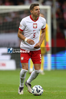 2024-10-15 - Jan Bednarek of Poland during the UEFA Nations League, League A, Group A1 football match between Poland and Croatia on 15 October 2024 at PGE Narodowy stadium in Warsaw, Poland - FOOTBALL - UEFA NATIONS LEAGUE - POLAND V CROATIA - UEFA NATIONS LEAGUE - SOCCER