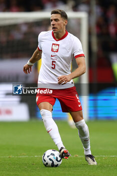 2024-10-15 - Jan Bednarek of Poland during the UEFA Nations League, League A, Group A1 football match between Poland and Croatia on 15 October 2024 at PGE Narodowy stadium in Warsaw, Poland - FOOTBALL - UEFA NATIONS LEAGUE - POLAND V CROATIA - UEFA NATIONS LEAGUE - SOCCER