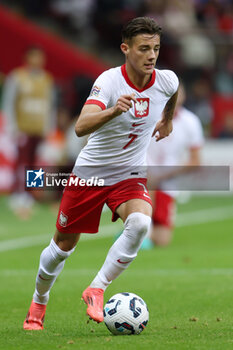 2024-10-15 - Kacper Urbanski of Poland during the UEFA Nations League, League A, Group A1 football match between Poland and Croatia on 15 October 2024 at PGE Narodowy stadium in Warsaw, Poland - FOOTBALL - UEFA NATIONS LEAGUE - POLAND V CROATIA - UEFA NATIONS LEAGUE - SOCCER