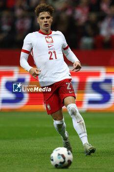 2024-10-15 - Nicola Zalewski of Poland during the UEFA Nations League, League A, Group A1 football match between Poland and Croatia on 15 October 2024 at PGE Narodowy stadium in Warsaw, Poland - FOOTBALL - UEFA NATIONS LEAGUE - POLAND V CROATIA - UEFA NATIONS LEAGUE - SOCCER