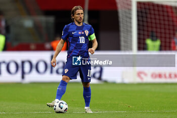 2024-10-15 - Luka Modric of Croatia during the UEFA Nations League, League A, Group A1 football match between Poland and Croatia on 15 October 2024 at PGE Narodowy stadium in Warsaw, Poland - FOOTBALL - UEFA NATIONS LEAGUE - POLAND V CROATIA - UEFA NATIONS LEAGUE - SOCCER