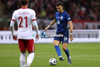 2024-10-15 - Ivan Perisic of Croatia during the UEFA Nations League, League A, Group A1 football match between Poland and Croatia on 15 October 2024 at PGE Narodowy stadium in Warsaw, Poland - FOOTBALL - UEFA NATIONS LEAGUE - POLAND V CROATIA - UEFA NATIONS LEAGUE - SOCCER