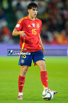 2024-10-15 - Pau Cubarsi of Spain during the UEFA Nations League, League A, Group A4 football match between Spain and Serbia on October 15, 2024 at Nuevo Arcangel stadium in Cordoba, Spain - FOOTBALL - UEFA NATIONS LEAGUE - SPAIN V SERBIA - UEFA NATIONS LEAGUE - SOCCER