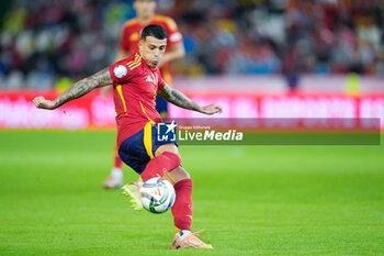 2024-10-15 - Pedro Porro of Spain during the UEFA Nations League, League A, Group A4 football match between Spain and Serbia on October 15, 2024 at Nuevo Arcangel stadium in Cordoba, Spain - FOOTBALL - UEFA NATIONS LEAGUE - SPAIN V SERBIA - UEFA NATIONS LEAGUE - SOCCER