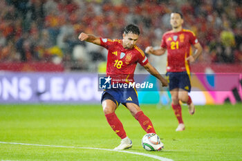 2024-10-15 - Martin Zubimendi of Spain during the UEFA Nations League, League A, Group A4 football match between Spain and Serbia on October 15, 2024 at Nuevo Arcangel stadium in Cordoba, Spain - FOOTBALL - UEFA NATIONS LEAGUE - SPAIN V SERBIA - UEFA NATIONS LEAGUE - SOCCER