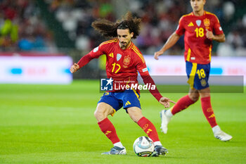 2024-10-15 - Marc Cucurella of Spain during the UEFA Nations League, League A, Group A4 football match between Spain and Serbia on October 15, 2024 at Nuevo Arcangel stadium in Cordoba, Spain - FOOTBALL - UEFA NATIONS LEAGUE - SPAIN V SERBIA - UEFA NATIONS LEAGUE - SOCCER