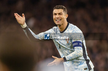 15/10/2024 - Cristiano Ronaldo of Portugal shows his frustration at the final whistle and storms off the pitch during the UEFA Nations League, League A, Group A1 football match between Scotland and Portugal on 15 October 2024 at Hampden Park in Glasgow, Scotland - FOOTBALL - UEFA NATIONS LEAGUE - SCOTLAND V PORTUGAL - UEFA NATIONS LEAGUE - CALCIO