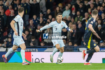 15/10/2024 - Cristiano Ronaldo of Portugal during the UEFA Nations League, League A, Group A1 football match between Scotland and Portugal on 15 October 2024 at Hampden Park in Glasgow, Scotland - FOOTBALL - UEFA NATIONS LEAGUE - SCOTLAND V PORTUGAL - UEFA NATIONS LEAGUE - CALCIO