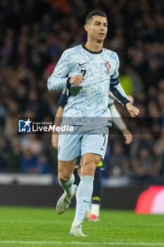 15/10/2024 - Cristiano Ronaldo of Portugal during the UEFA Nations League, League A, Group A1 football match between Scotland and Portugal on 15 October 2024 at Hampden Park in Glasgow, Scotland - FOOTBALL - UEFA NATIONS LEAGUE - SCOTLAND V PORTUGAL - UEFA NATIONS LEAGUE - CALCIO