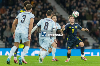 15/10/2024 - Billy Gilmour of Scotland during the UEFA Nations League, League A, Group A1 football match between Scotland and Portugal on 15 October 2024 at Hampden Park in Glasgow, Scotland - FOOTBALL - UEFA NATIONS LEAGUE - SCOTLAND V PORTUGAL - UEFA NATIONS LEAGUE - CALCIO