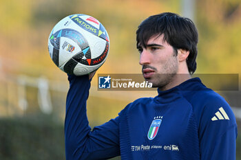 11/11/2024 - Italian player Sandro Tonali - ITALY TRAINING SESSION - UEFA NATIONS LEAGUE - CALCIO