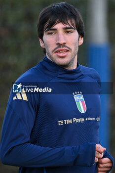 11/11/2024 - Italian player Sandro Tonali - ITALY TRAINING SESSION - UEFA NATIONS LEAGUE - CALCIO