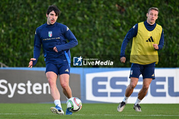 11/11/2024 - Italian player Sandro Tonali - ITALY TRAINING SESSION - UEFA NATIONS LEAGUE - CALCIO