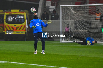 2024-11-17 - Israel team on warm up during the UEFA Nations League match between Israel vs. Belgium on 17th November 2024 at the Bozsik Arena stadium in Budapest, Hungary - ISRAEL VS BELGIUM - UEFA NATIONS LEAGUE - SOCCER