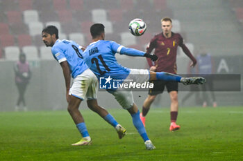 2024-11-17 - Din David (Israel) during the UEFA Nations League match between Israel vs. Belgium on 17th November 2024 at the Bozsik Arena stadium in Budapest, Hungary - ISRAEL VS BELGIUM - UEFA NATIONS LEAGUE - SOCCER