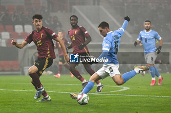 2024-11-17 - Oscar Gloukh (Israel) during the UEFA Nations League match between Israel vs. Belgium on 17th November 2024 at the Bozsik Arena stadium in Budapest, Hungary - ISRAEL VS BELGIUM - UEFA NATIONS LEAGUE - SOCCER