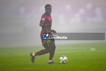 2024-11-17 - Orel Mangala (Belgium) during the UEFA Nations League match between Israel vs. Belgium on 17th November 2024 at the Bozsik Arena stadium in Budapest, Hungary - ISRAEL VS BELGIUM - UEFA NATIONS LEAGUE - SOCCER