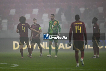 2024-11-17 - Belgium team are disappointment after lost the UEFA Nations League match between Israel vs. Belgium on 17th November 2024 at the Bozsik Arena stadium in Budapest, Hungary - ISRAEL VS BELGIUM - UEFA NATIONS LEAGUE - SOCCER