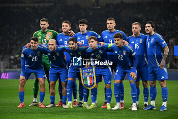 17/11/2024 - Lineup of Italy during the Group A2 - UEFA NATIONS LEAGUE 2024 match between Italy and France on 17 of November 2024 at Giuseppe Meazza San Siro Siro stadium in Milan, Italy. Photo Tiziano Ballabio - ITALY VS FRANCE - UEFA NATIONS LEAGUE - CALCIO