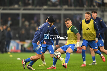 17/11/2024 - Federico Dimarco of Italy during the Group A2 - UEFA NATIONS LEAGUE 2024 match between Italy and France on 17 of November 2024 at Giuseppe Meazza San Siro Siro stadium in Milan, Italy. Photo Tiziano Ballabio - ITALY VS FRANCE - UEFA NATIONS LEAGUE - CALCIO