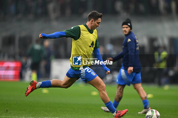 17/11/2024 - Andrea Cambiaso of Italy during the Group A2 - UEFA NATIONS LEAGUE 2024 match between Italy and France on 17 of November 2024 at Giuseppe Meazza San Siro Siro stadium in Milan, Italy. Photo Tiziano Ballabio - ITALY VS FRANCE - UEFA NATIONS LEAGUE - CALCIO