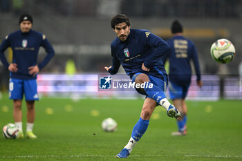 17/11/2024 - Sandro Tonnali of Italy during the Group A2 - UEFA NATIONS LEAGUE 2024 match between Italy and France on 17 of November 2024 at Giuseppe Meazza San Siro Siro stadium in Milan, Italy. Photo Tiziano Ballabio - ITALY VS FRANCE - UEFA NATIONS LEAGUE - CALCIO